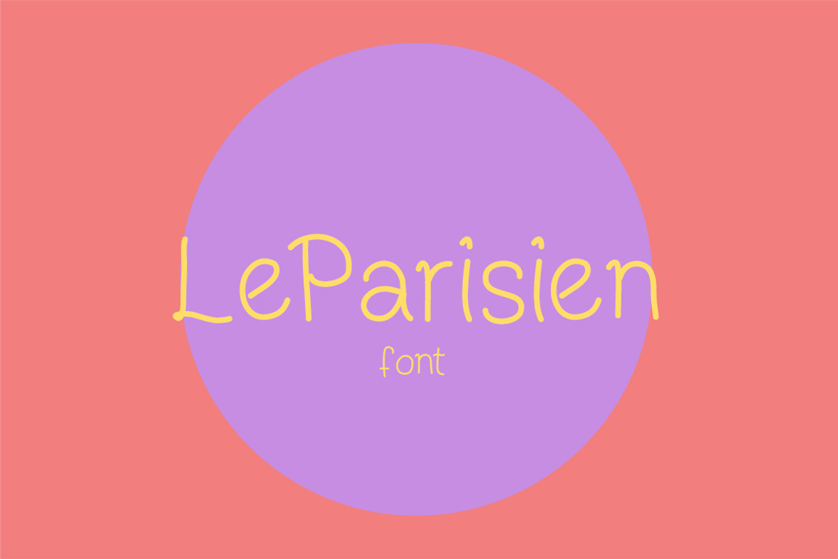 Le Parisien - 2 font style