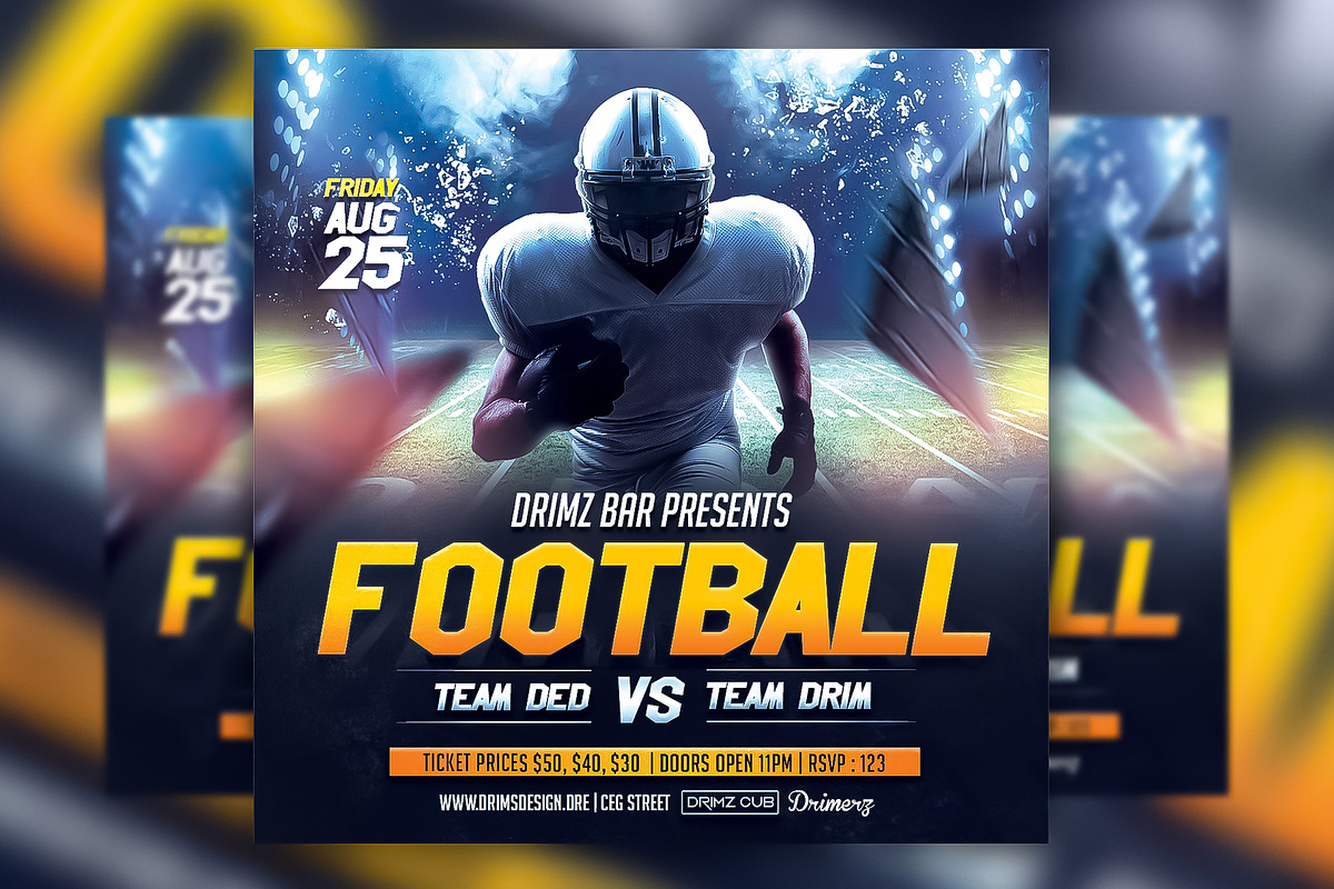 Football Flyer, a Flyer Template by drimerz