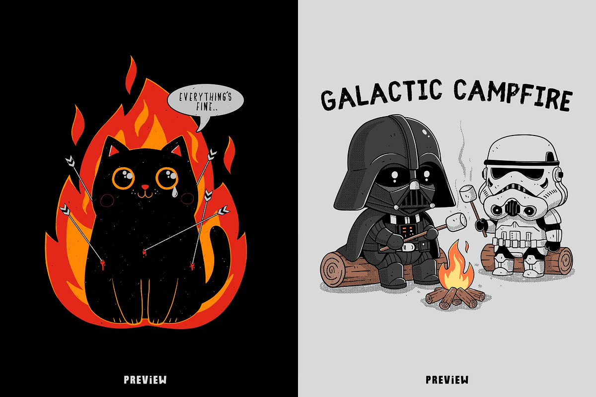 25 Pop Culture T-shirt Designs, a Graphic by GODZILLARGE (Photo 5 of 5)