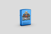 Metallic Lighter Mockup - 8 views, a Merchandise Mockup by Illusiongraphic (Thumbnail 3 of 21)