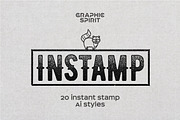 INSTAMP Instant Stamp AI Styles, a Layer Style Add-On by Graphic Spirit (Thumbnail 1 of 4)