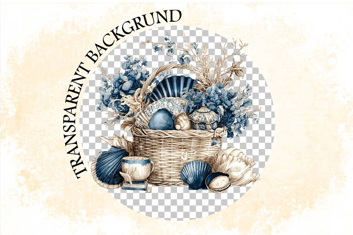 Watercolor Nautical Coastal Clipart, an Illustration by SVGArt (Photo 8 of 9)