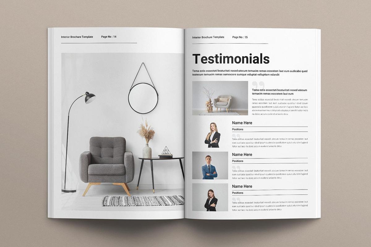 Interior Brochure Template, a Brochure Template by E-Type (Photo 6 of 7)
