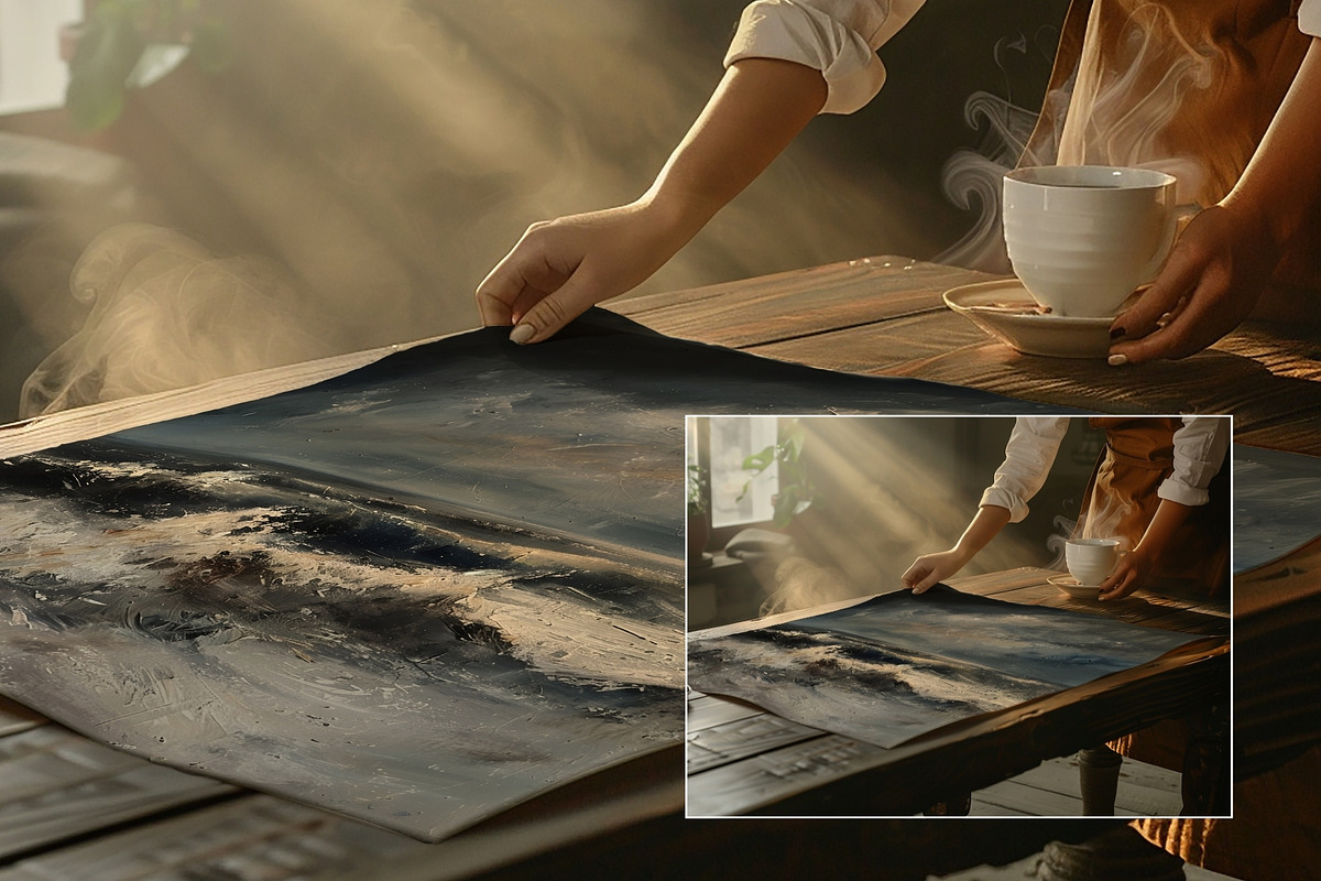 Large Poster Art Print Mockup AR-WH, a Books & Magazine Mockup by Callistemon Creative (Photo 5 of 6)