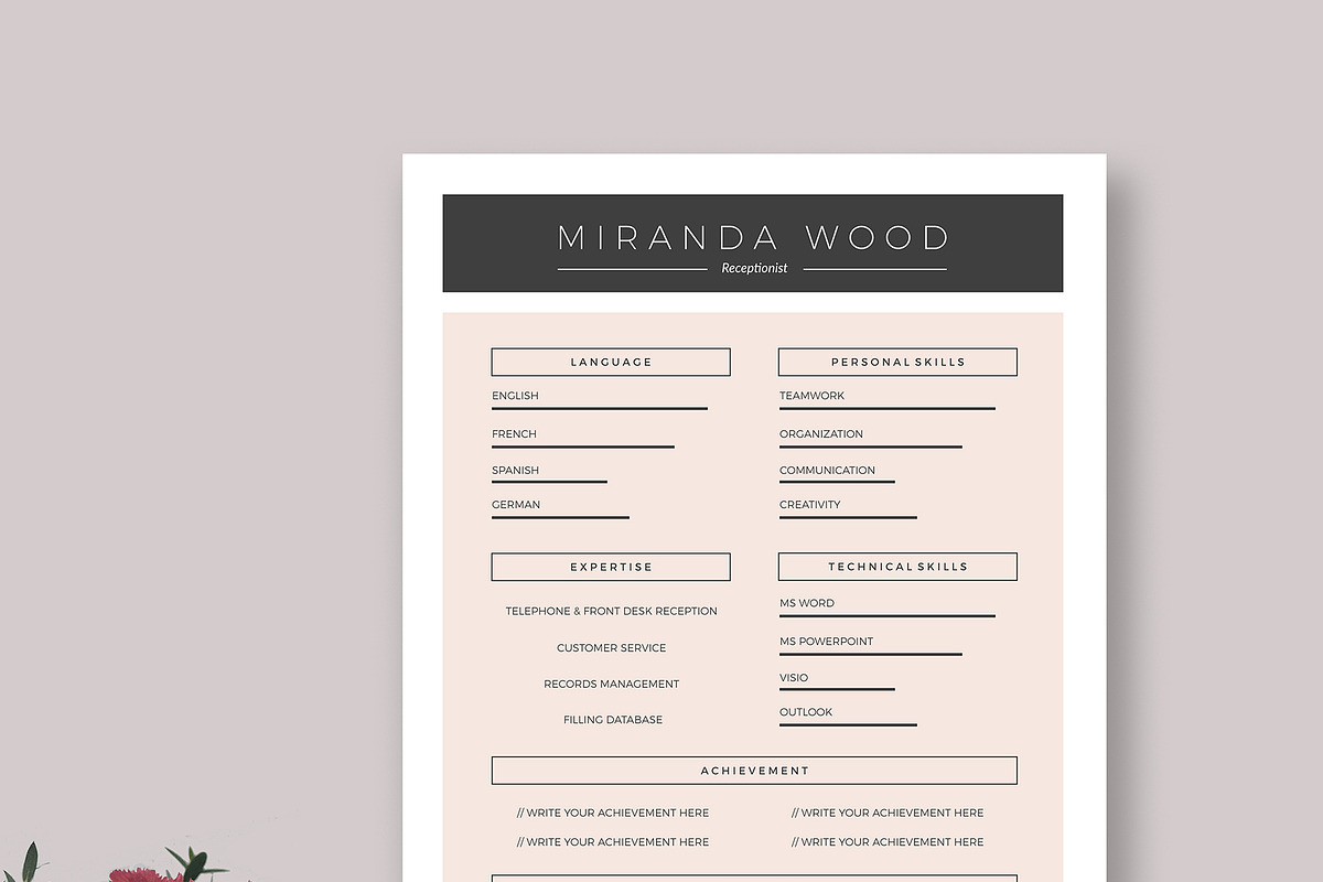 2 Page Resume & Cover Letter, a Resume Template by Glowing Pieces (Photo 3 of 5)