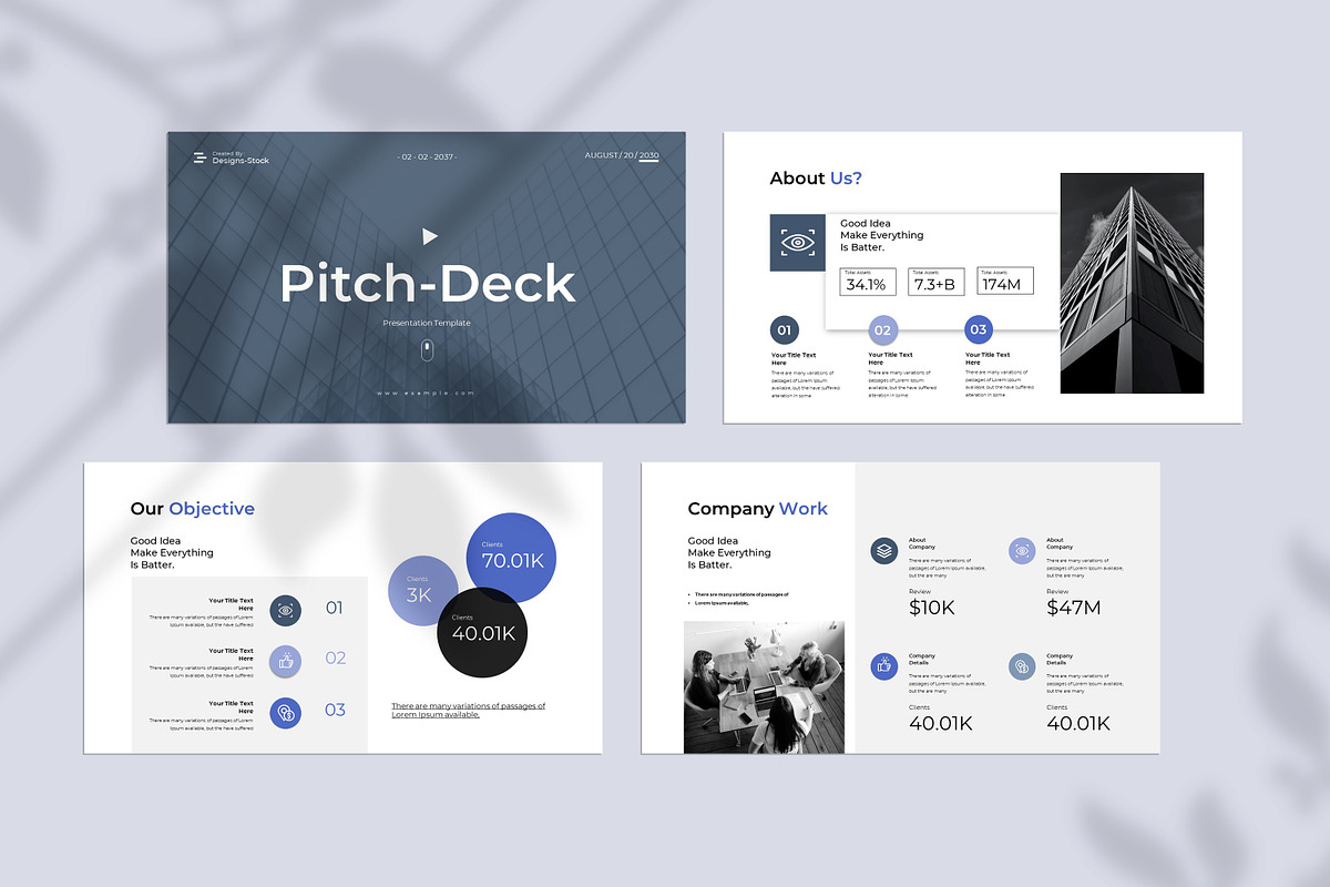 Pitch-Deck Presentation Template, a Presentation Template by Creative-Work (Photo 2 of 9)