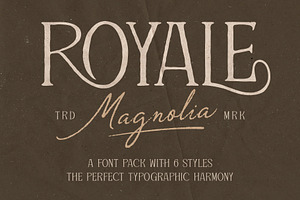 Royale Magnolia Romantic Vintage Duo, a Serif Font by Tyasify