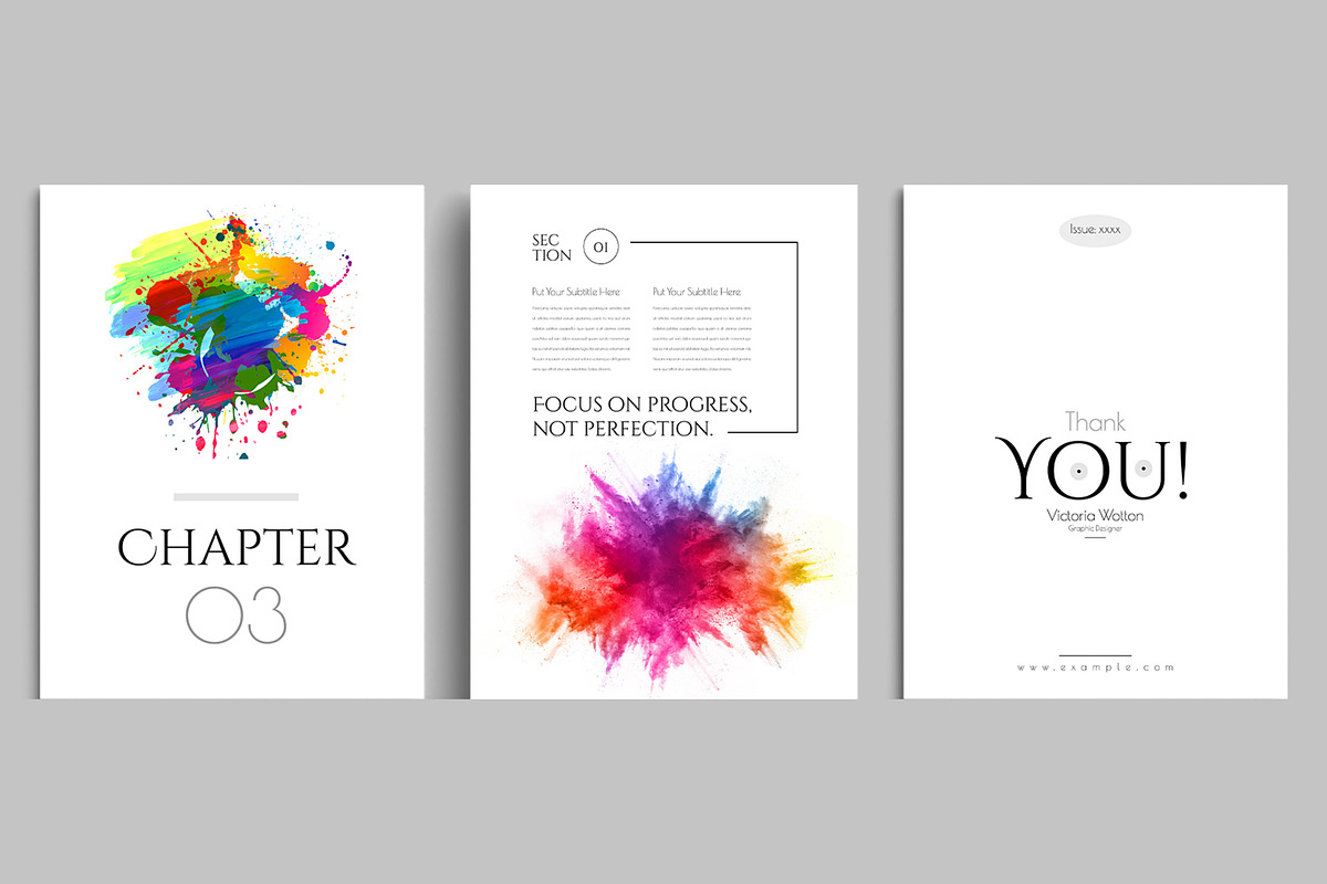 Minimal E-book Design, an UI Kit Template by ContestDesign (Photo 6 of 6)
