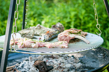 BBQ Outdoor with food preparations