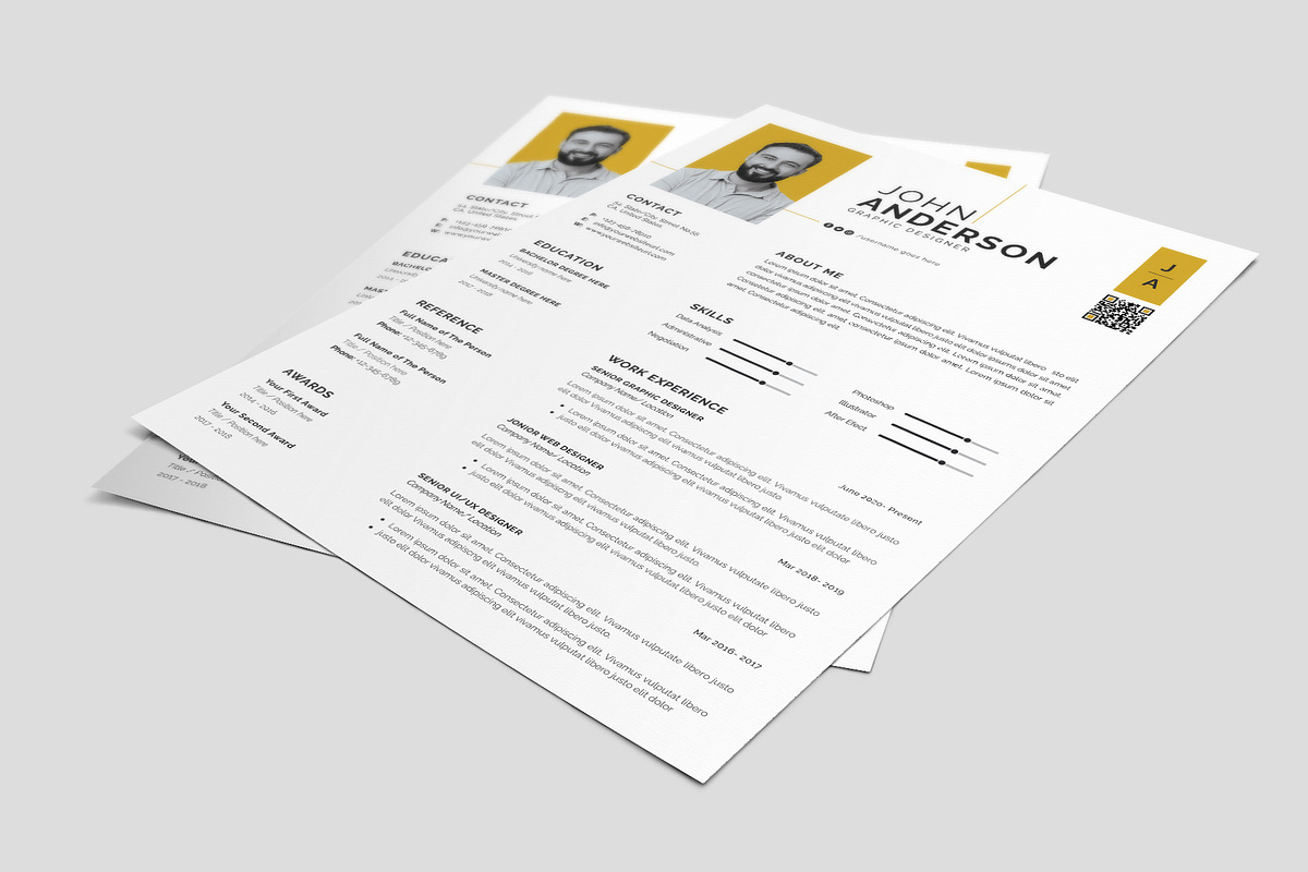 Resume / CV Template, a Resume Template by Abdul Studio (Photo 3 of 5)