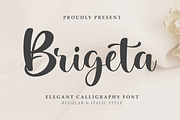 Brigeta - Elegant Script Font, a Script Font by Letterayu Studio (Thumbnail 1 of 6)