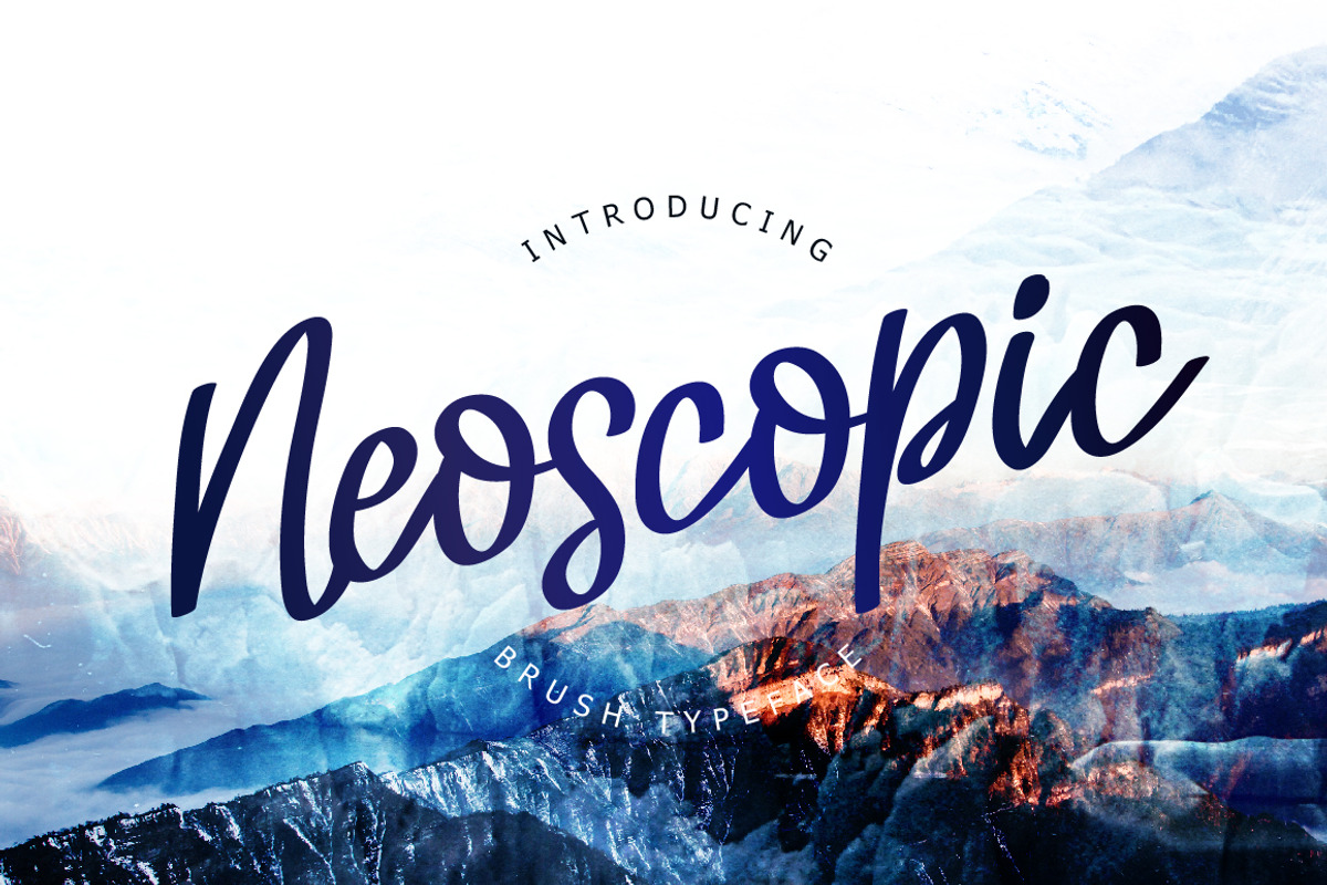Neoscopic Brush Typeface
