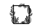 Nature Frame Art Silhouette Clipart, a Graphic by hafijul (Thumbnail 4 of 13)