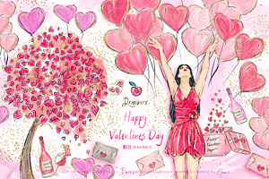 Valentines Day, anniversary png 003