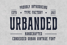 Urbanded - Condensed Vintage Font