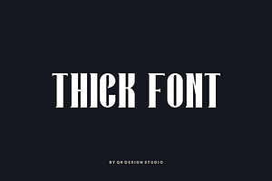 Qubogad - Thick & Tall Font