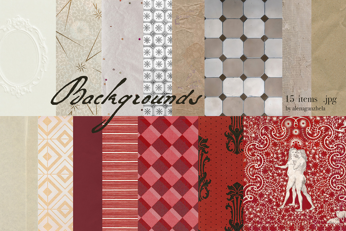 Maison Rouge – Vintage Red Ephemera, an Object Graphic by alenaganzhela (Photo 8 of 9)