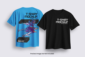 Front and Back T-Shirt Mockup