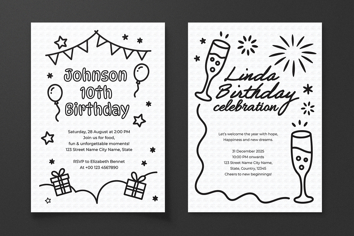 Birthday Celebration Flyer Template, a Flyer Template by MightyDesign (Photo 1 of 8)