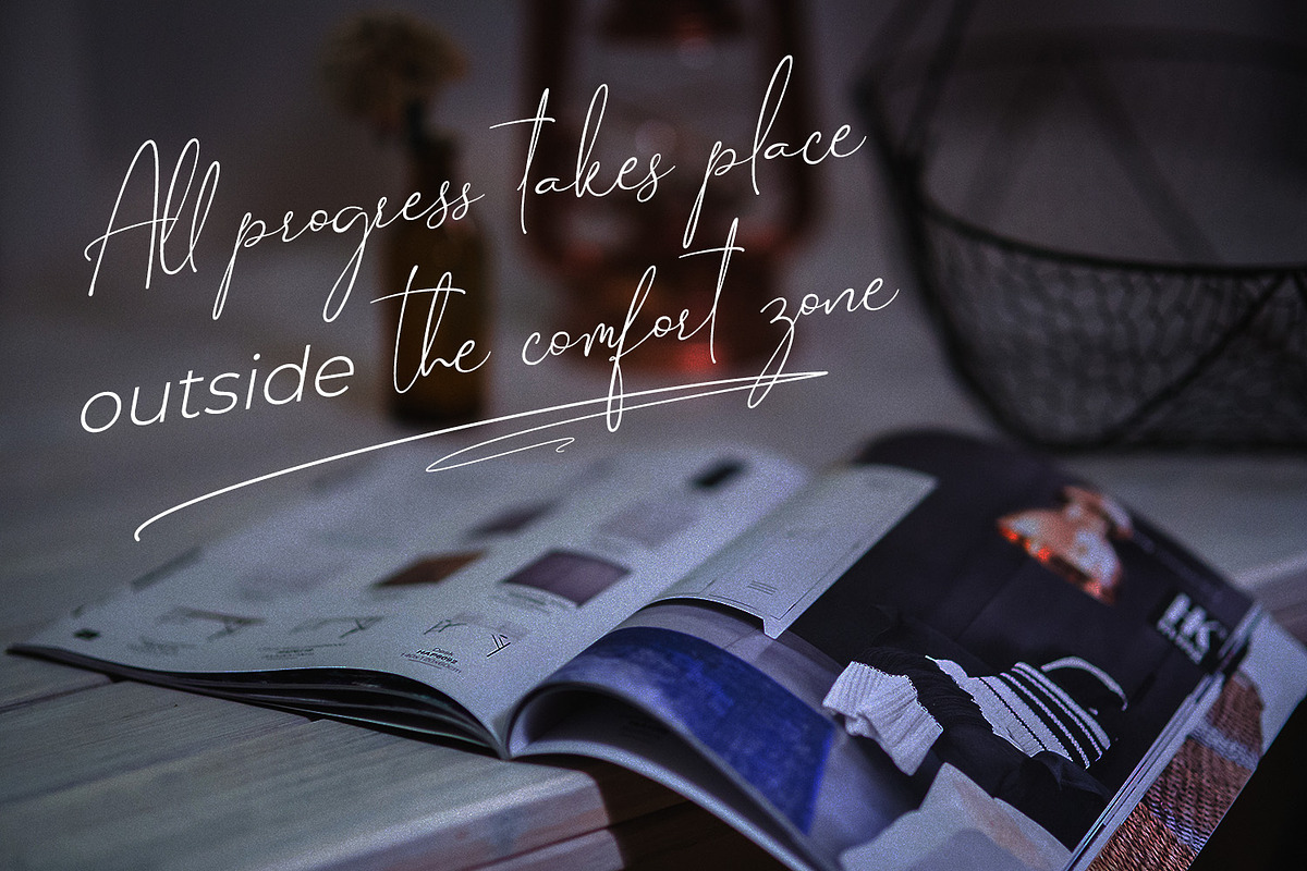Gravity - Handwritten, a Script Font by din-studio.com (Photo 3 of 16)