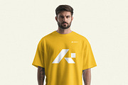 Handsome Men T-shirt Mockup, a Shirt Mockup by INTENTFX (Thumbnail 8 of 12)