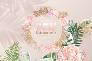 ANIMATED Watercolor Tropical & Rose, an Illustration by January Bloom (Thumbnail 1 of 11)
