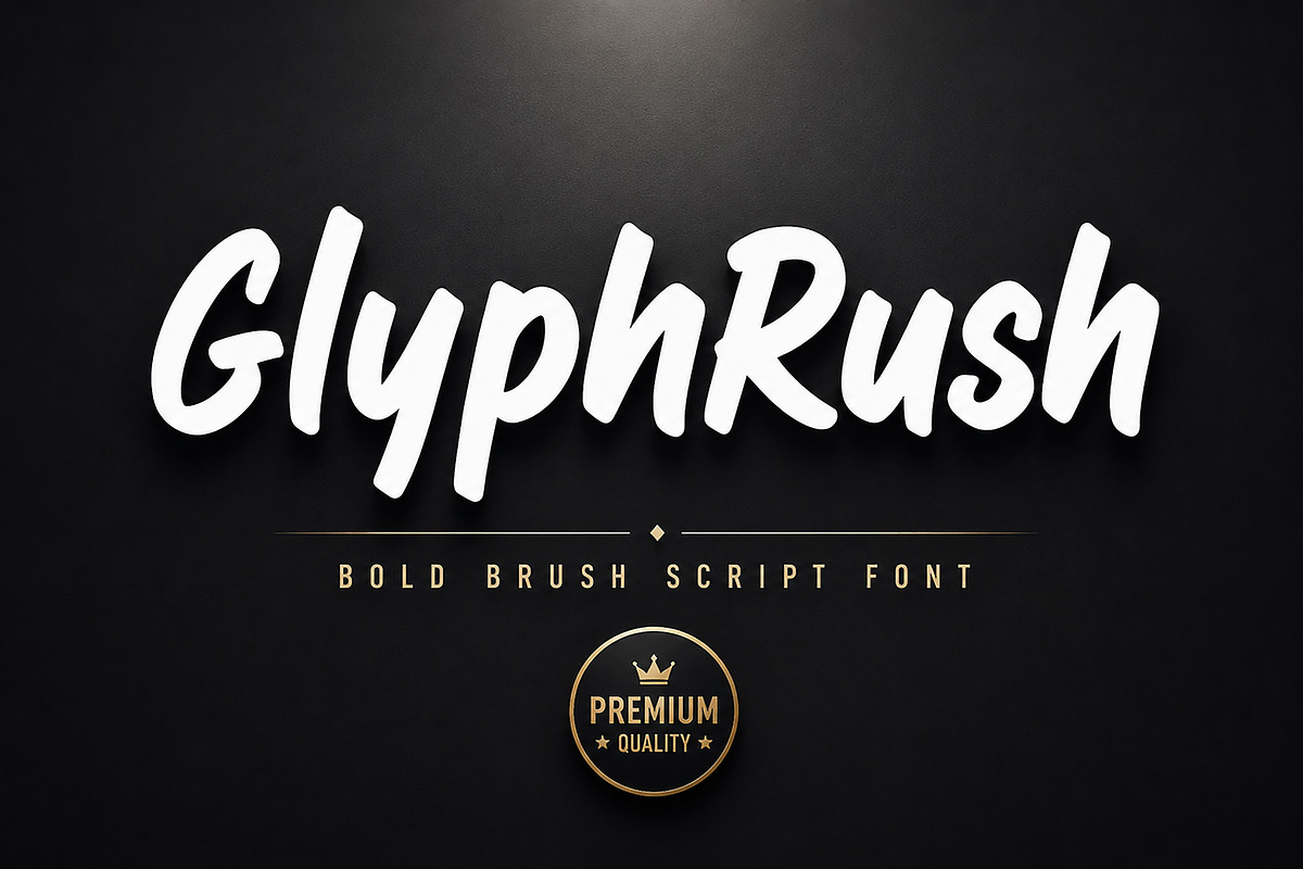 GlyphRush, a Slab Serif Font by Wow Magic (Photo 1 of 6)