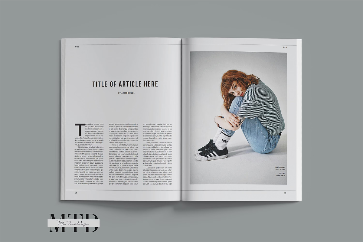 Adobe InDesign Magazine Template A4/US