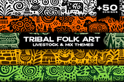 Vintage Livestock Folk Art, a Decorative Illustration by devastd (Thumbnail 1 of 28)