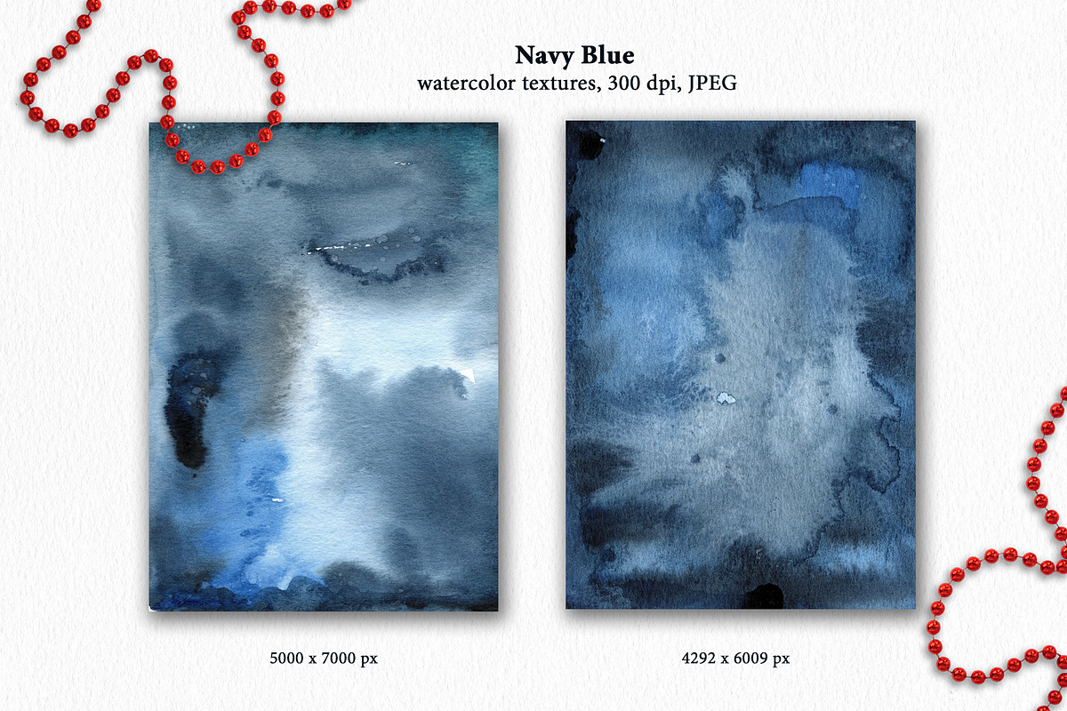 Navy Blue watercolor textures, a Texture Graphic by Marmoris.Arts (Photo 2 of 9)