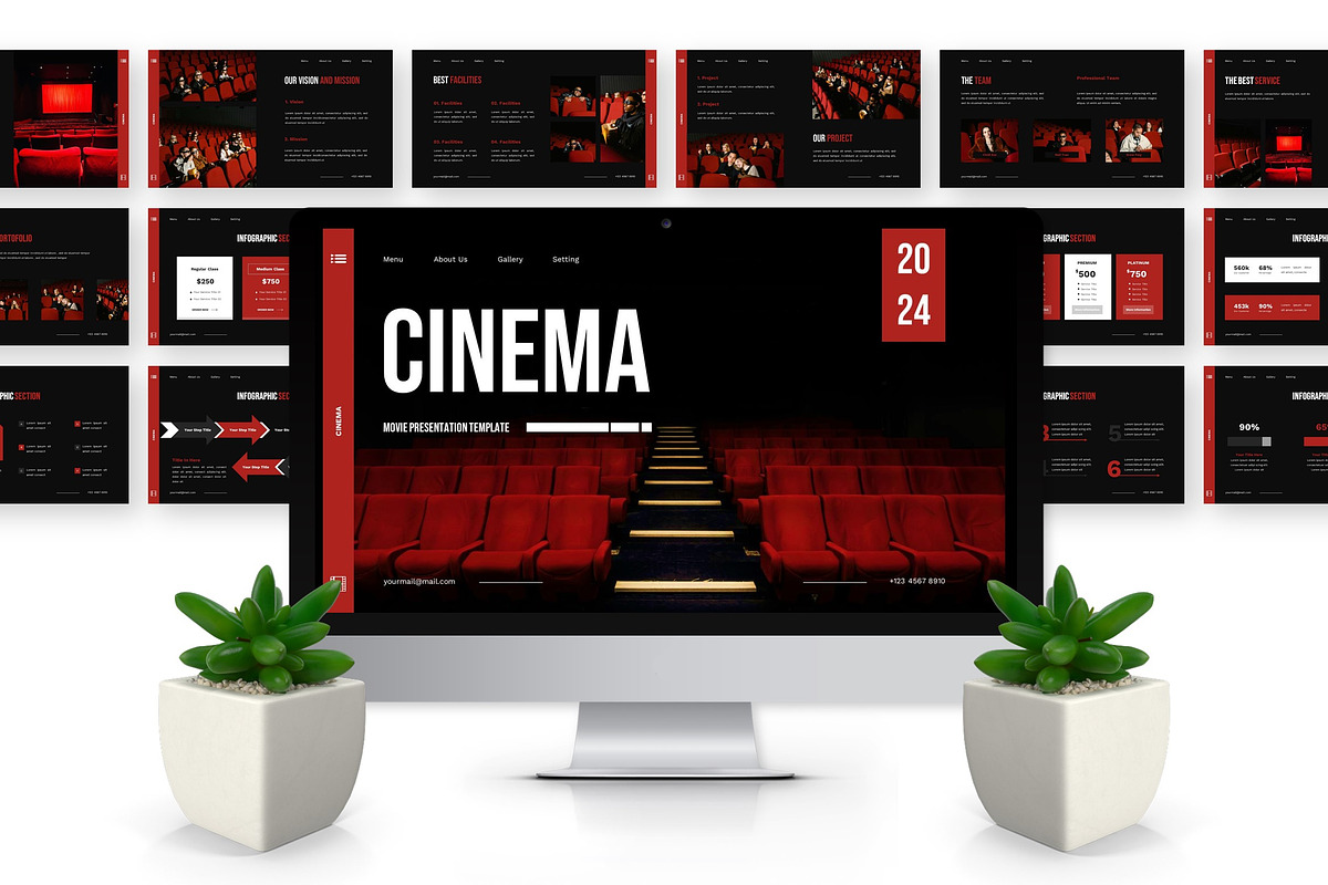 Cinema - Movie Keynote Templates, a Presentation Template by Deepslide Studio (Photo 3 of 6)