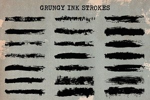 80 Dry Ink Illustrator Brushes