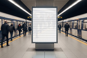Station Subway Lightbox Poster Mock, an Advertising Mockup by graphypix (Thumbnail 4 of 4)