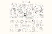 49 Hand Drawn Christmas Doodles, a Seasonal Illustration by Kristina Chistiakova (Thumbnail 2 of 3)