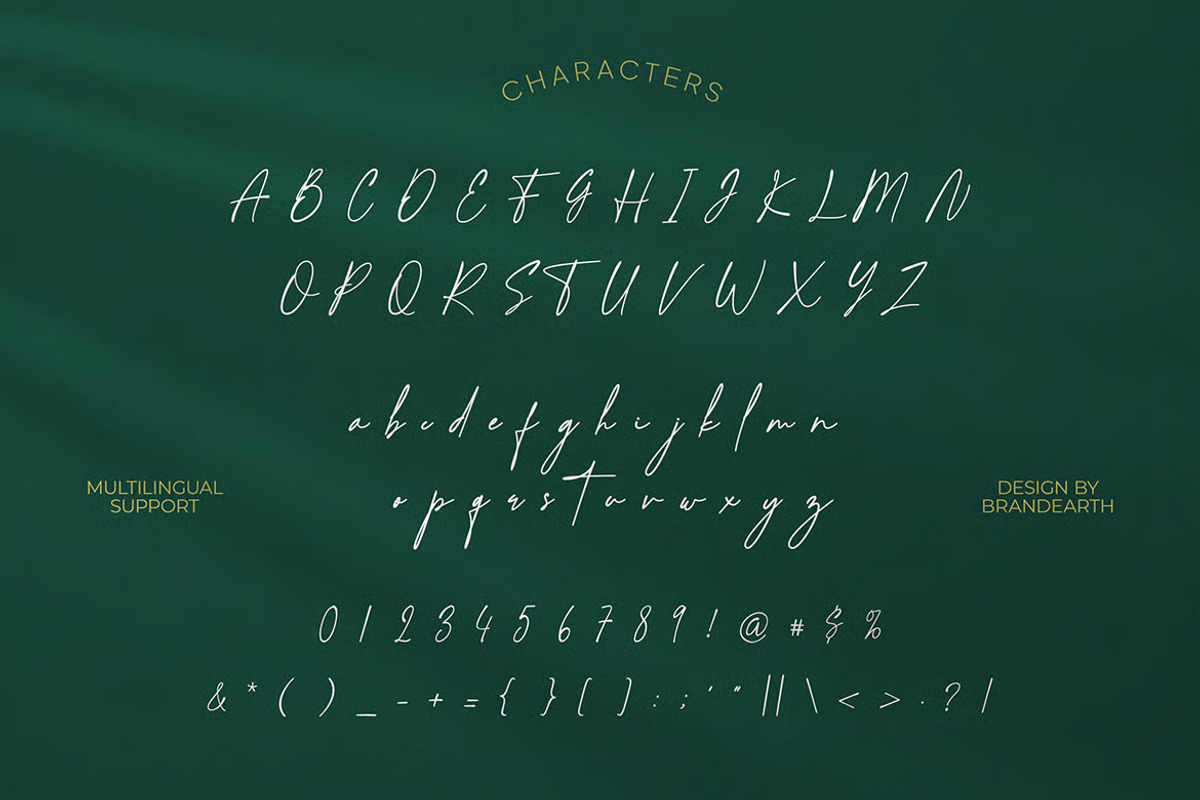 Santika – Sleek Monoline Script Font, a Script Font by Brand Earth (Photo 2 of 7)