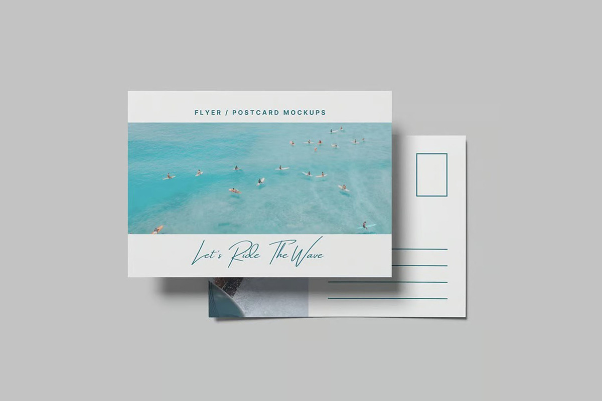 Flyer / Postcard Mockups, an Advertising Mockup by Se٧enStudio (Photo 2 of 5)