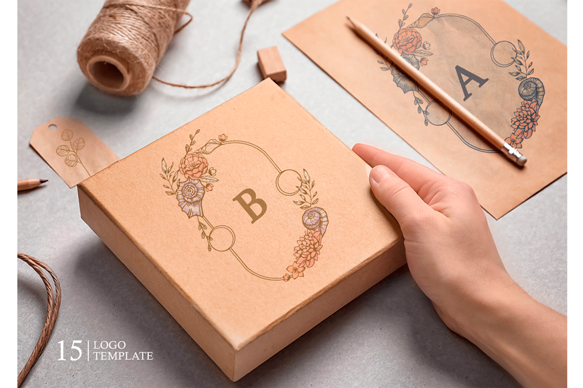 Marine Woman`s Logo, Frames, Element, a Person Illustration by Ojeny shop (Photo 2 of 6)