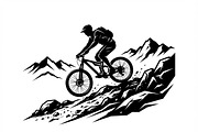 Mountain Biker Silhouette, a Person Illustration by Amazin_art (Thumbnail 7 of 27)