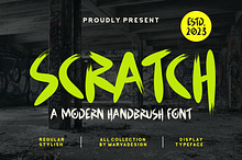 Scratch - A Modern Handbrush Font