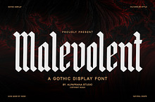 Malevolent - Display Font