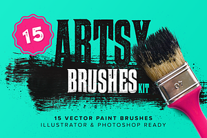 Artsy Paint Brushes Kit