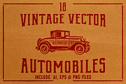 Halftone Vintage Cars, an Object Graphic by Bart Wesolek (Thumbnail 1 of 3)