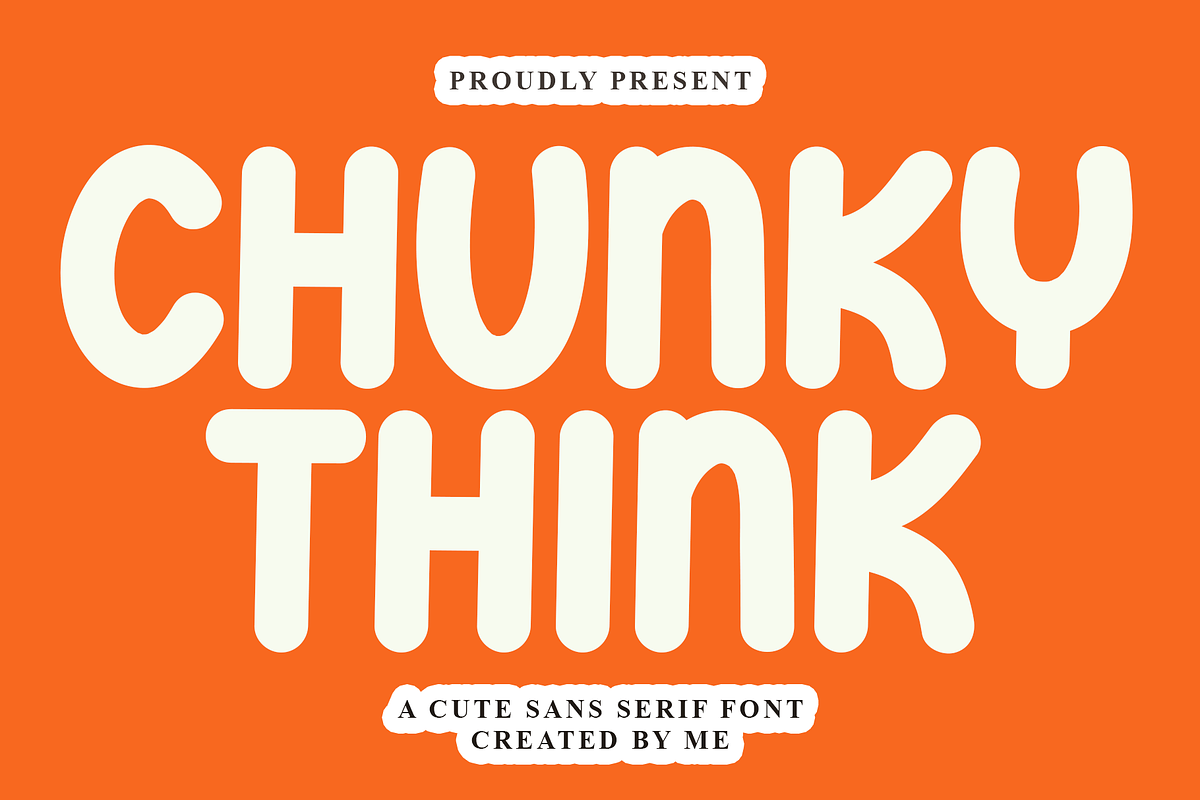 Chunky Think, a Script Font by InermediaSTUDIO (Photo 1 of 8)