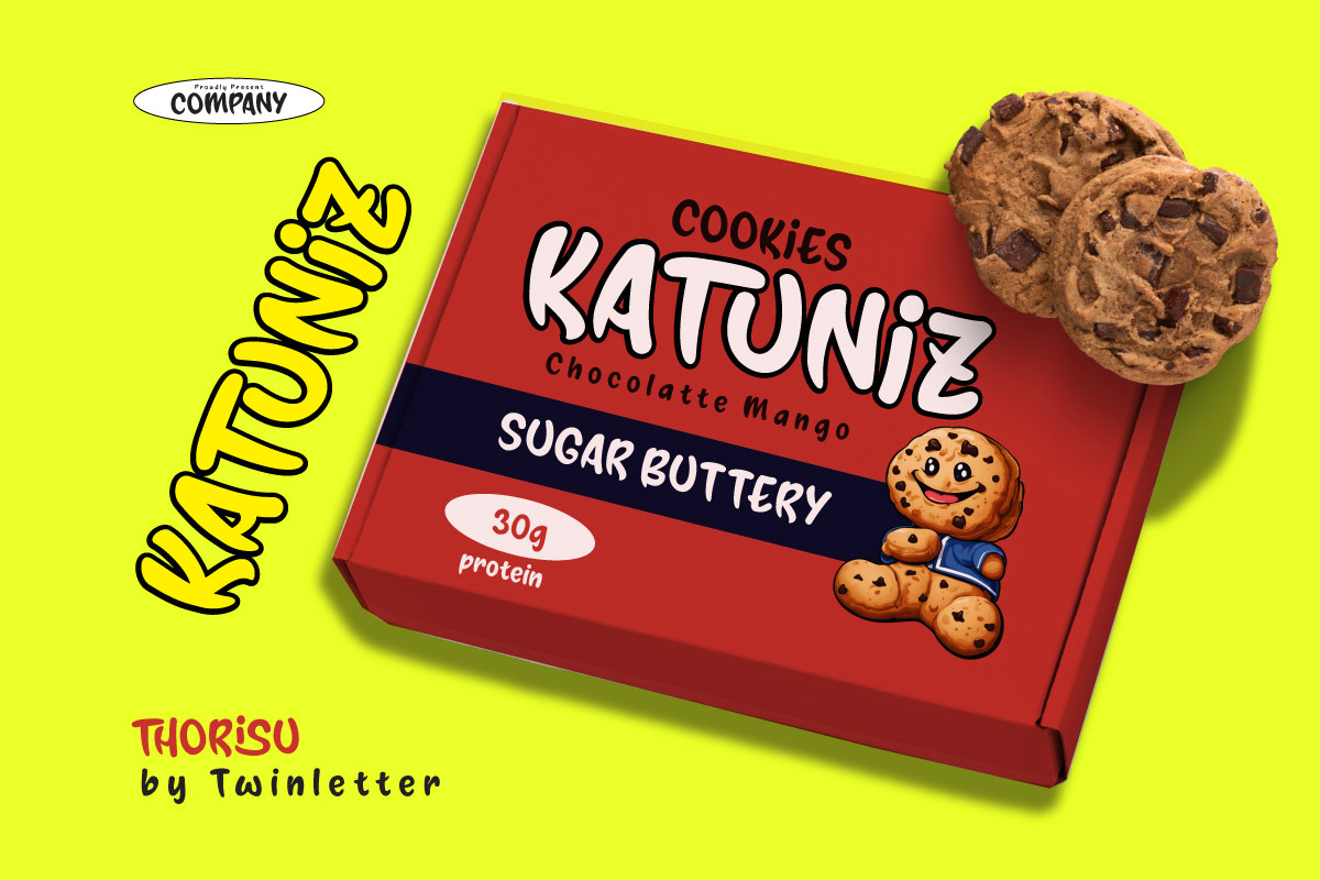 Thorisu - Snack Display Font, a Handwritten Font by twinstd (Photo 7 of 9)