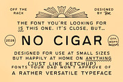 No Cigar Handdrawn Font, a Sans Serif Font by Off The Rack © (Thumbnail 1 of 7)