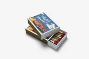 Match Box Mockup, a Product Mockup by bimockup (Thumbnail 4 of 6)