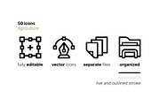 50 Agriculture Icons, an Outline Icon by Side Project (Thumbnail 3 of 7)