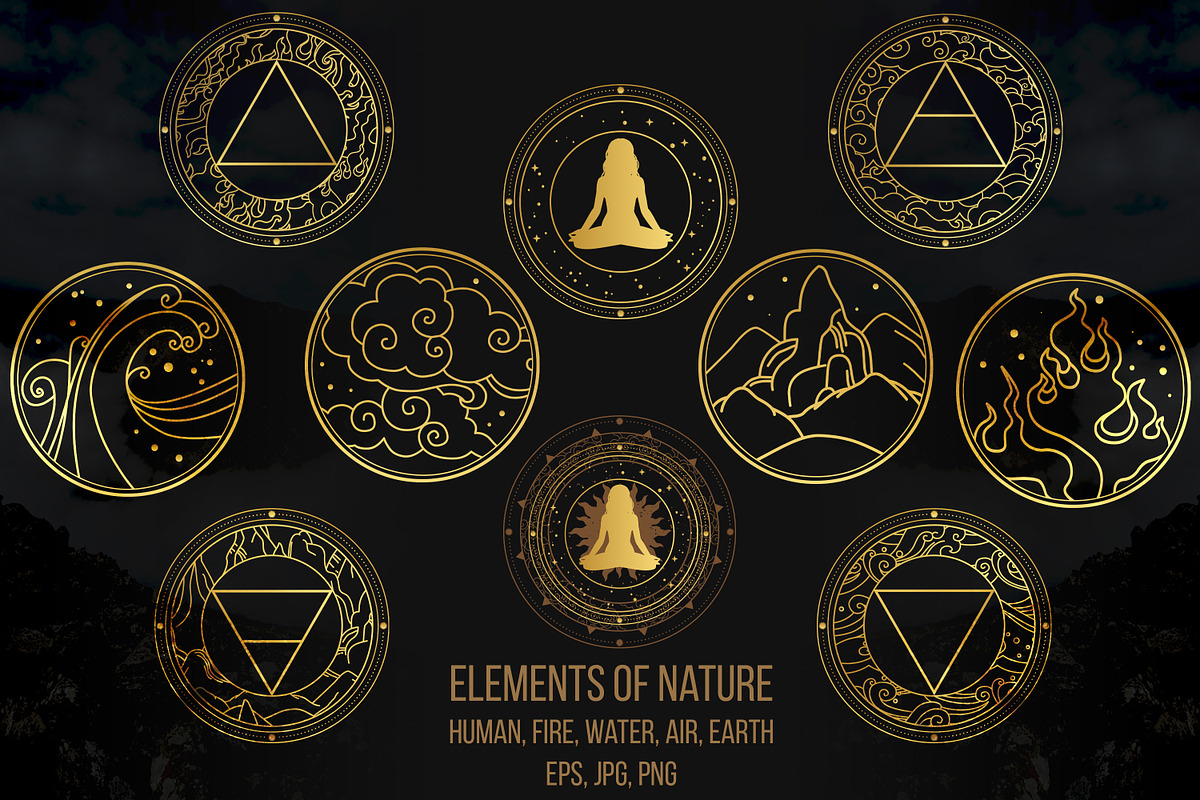 Elements of Nature. Vector art, a Person Illustration by Nadia Murash (Photo 3 of 6)
