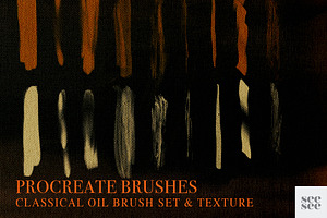 Procreate Oil Brush Set Texture