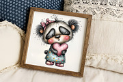 Cute Valentine Companions Watercolor, an Illustration by RobertsArt (Thumbnail 6 of 7)